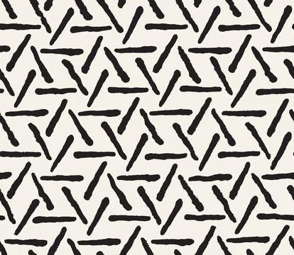 Vector seamless pattern. Repeating geometric abstract elements. Stylish monoc 库存插图