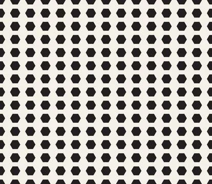 Vector seamless pattern. Repeating geometric abstract elements. Stylish monoc Stock Illustration