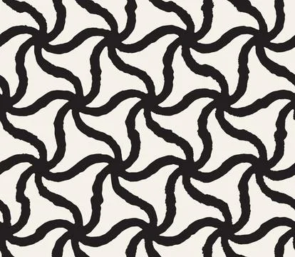 Vector seamless pattern. Repeating geometric abstract elements. Stylish monoc 库存插图