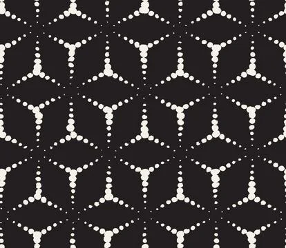 Vector seamless pattern. Repeating geometric abstract elements. Stylish monoc 库存插图