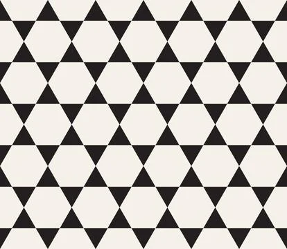 Vector seamless pattern. Repeating geometric abstract elements. Stylish monoc Stock Illustration
