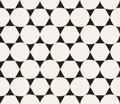 Vector seamless pattern. Repeating geometric abstract elements. Stylish monoc Illustrazione stock