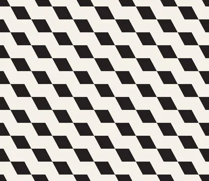 Vector seamless pattern. Repeating geometric abstract elements. Stylish monoc Illustrazione stock