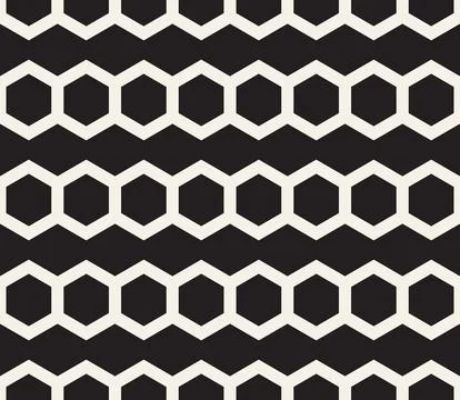 Vector seamless pattern. Repeating geometric abstract elements. Stylish monoc Illustrazione stock