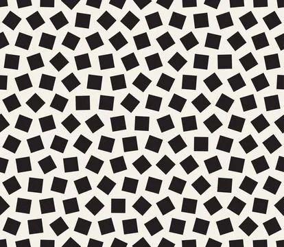 Vector seamless pattern. Repeating geometric elements. Stylish monochrome b.. Illustrazione stock