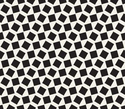 Vector seamless pattern. Repeating geometric abstract elements. Stylish monoc 스톡 일러스트