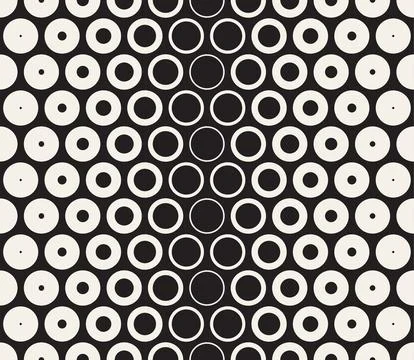 Vector seamless pattern. Repeating geometric elements. Stylish monochrome b.. Stock Illustration
