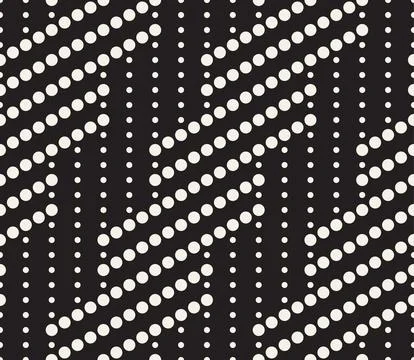 Vector seamless pattern. Repeating geometric elements. Stylish monochrome b.. Illustrazione stock