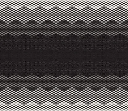 Vector seamless pattern. Repeating geometric elements. Stylish monochrome b.. Illustrazione stock