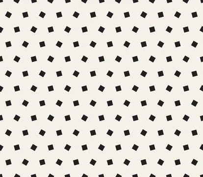Vector seamless pattern. Repeating geometric elements. Stylish monochrome b.. Stock Illustration