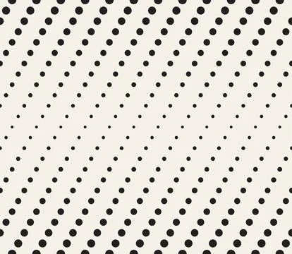 Vector seamless pattern. Repeating geometric elements. Stylish monochrome b.. Stock Illustration