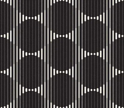 Vector seamless pattern. Repeating geometric abstract elements. Stylish monoc 库存插图