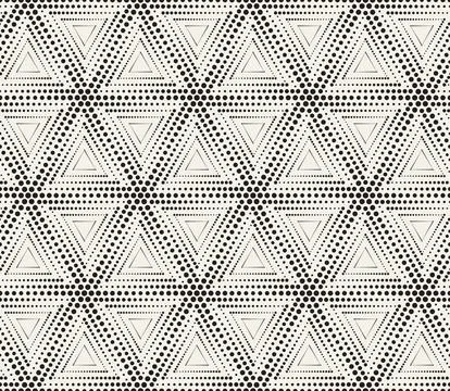 Vector seamless pattern. Repeating geometric abstract elements. Stylish monoc 库存插图