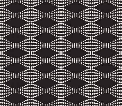 Vector seamless pattern. Repeating geometric abstract elements. Stylish monoc Stock Illustration
