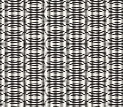 Vector seamless pattern. Repeating geometric abstract elements. Stylish monoc Illustrazione stock