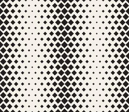 Vector seamless pattern. Repeating geometric elements. Stylish monochrome b.. Illustrazione stock