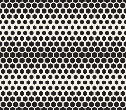 Vector seamless pattern. Repeating geometric elements. Stylish monochrome b.. Illustrazione stock