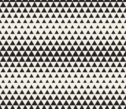 Vector seamless pattern. Repeating geometric abstract elements. Stylish monoc Illustrazione stock