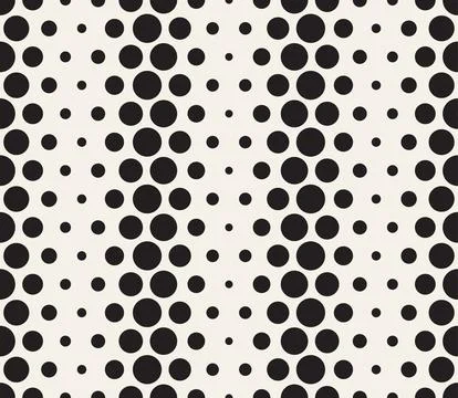 Vector seamless pattern. Repeating geometric abstract elements. Stylish monoc 스톡 일러스트