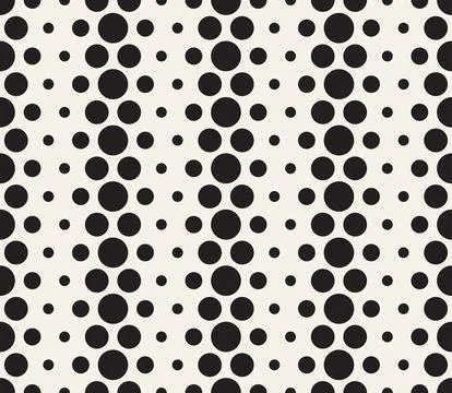 Vector seamless pattern. Repeating geometric abstract elements. Stylish monoc Illustrazione stock