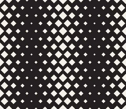 Vector seamless pattern. Repeating geometric abstract elements. Stylish monoc Stock Illustration