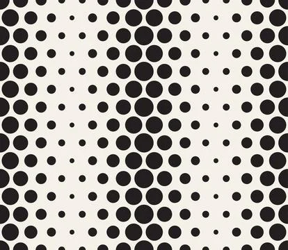 Vector seamless pattern. Repeating geometric abstract elements. Stylish monoc Stock Illustration