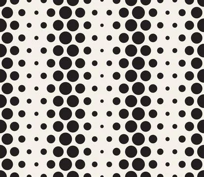 Vector seamless pattern. Repeating geometric abstract elements. Stylish monoc Stock Illustration