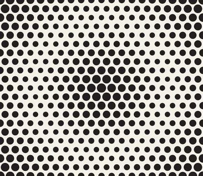 Vector seamless pattern. Repeating geometric abstract elements. Stylish monoc 스톡 일러스트