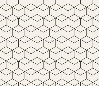 Vector seamless pattern. Repeating geometric abstract elements. Stylish monoc Illustrazione stock