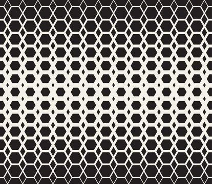 Vector seamless pattern. Repeating geometric abstract elements. Stylish monoc Illustrazione stock