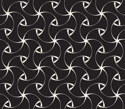 Vector seamless pattern. Repeating geometric abstract elements. Stylish monoc 스톡 일러스트