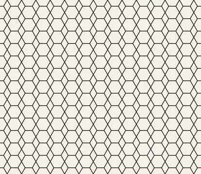 Vector seamless pattern. Repeating geometric abstract elements. Stylish monoc Stock Illustration