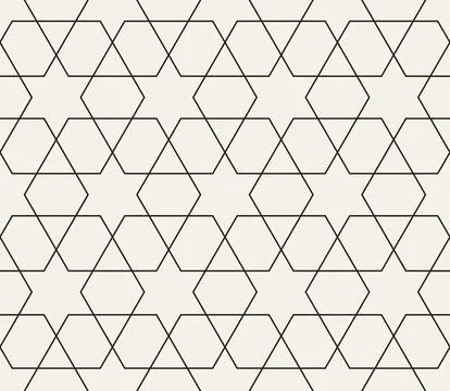 Vector seamless pattern. Repeating geometric abstract elements. Stylish monoc 库存插图