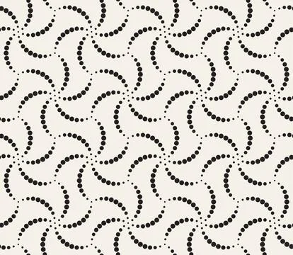 Vector seamless pattern. Repeating geometric abstract elements. Stylish monoc Stock Illustration