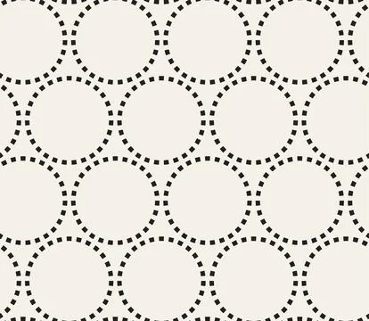 Vector seamless pattern. Repeating geometric elements. Stylish monochrome b.. 스톡 일러스트