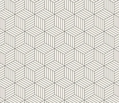 Vector seamless pattern. Repeating geometric elements. Stylish monochrome b.. Stockillustratie