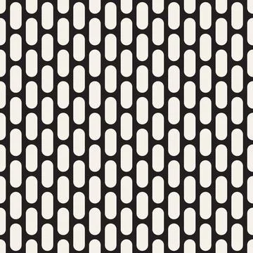 Vector seamless pattern. Repeating geometric elements. Stylish monochrome b.. 스톡 일러스트