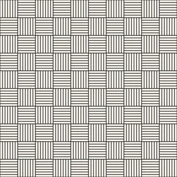 Vector seamless pattern. Repeating geometric elements. Stylish monochrome b.. 스톡 일러스트