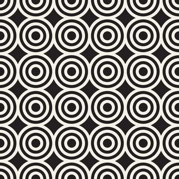 Vector seamless pattern. Repeating geometric elements. Stylish monochrome b.. 스톡 일러스트