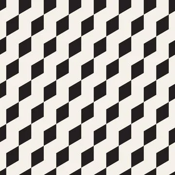 Vector seamless pattern. Repeating geometric elements. Stylish monochrome b.. Illustrazione stock