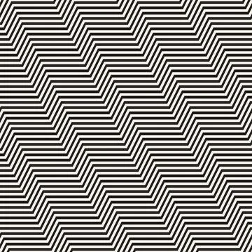 Vector seamless pattern. Repeating geometric elements. Stylish monochrome b.. Illustrazione stock