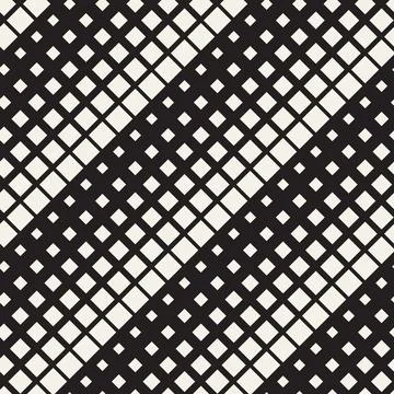Vector seamless pattern. Repeating geometric elements. Stylish monochrome b.. 스톡 일러스트