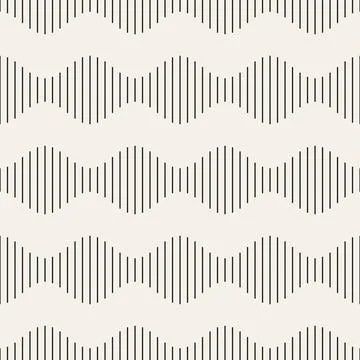 Vector seamless pattern. Repeating geometric elements. Stylish monochrome b.. 库存插图