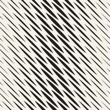 Vector seamless pattern. Repeating geometric elements. Stylish monochrome b.. Illustrazione stock