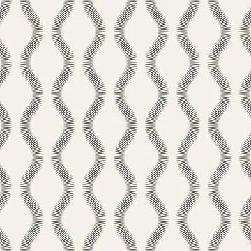 Vector seamless pattern. Repeating geometric elements. Stylish monochrome b.. Illustrazione stock