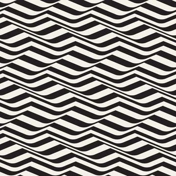 Vector seamless pattern. Repeating geometric elements. Stylish monochrome b.. Illustrazione stock