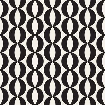 Vector seamless pattern. Repeating geometric elements. Stylish monochrome b.. Illustrazione stock