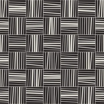 Vector seamless pattern. Repeating geometric elements. Stylish monochrome b.. Illustrazione stock