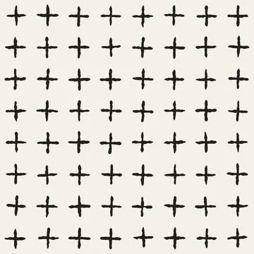 Vector seamless pattern. Repeating geometric elements. Stylish monochrome b.. Stock Illustration