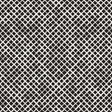 Vector seamless pattern. Repeating geometric elements. Stylish monochrome b.. Illustrazione stock